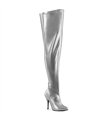 SEDUCE-3000WC Wide Calf/Weitere Wade - Overknee-Stiefel - Silber | Pleaser