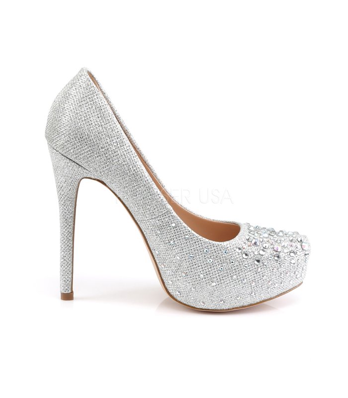 Plateau Pumps DESTINY-06R- Silber