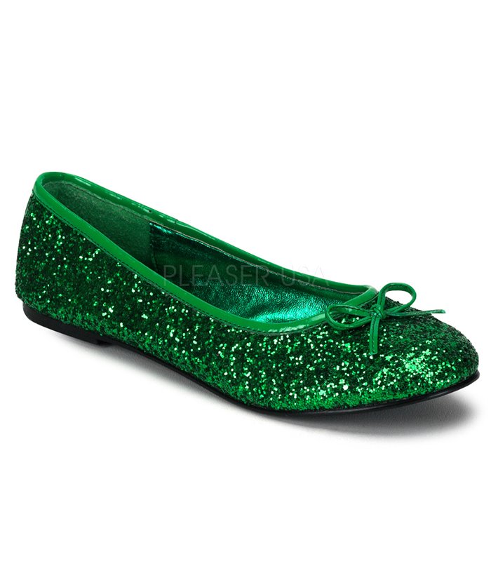 Funtasma Ballerinas STAR-16G Grün Glitzer