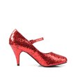 Mary Janes GLINDA-50G - Glitter Rot