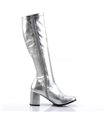 Retro Stiefel GOGO-300 - PU Silber