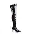 Overknee Stiefel LUST-3000 - Lack Schwarz