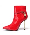 Giaro Ankle Boots LOLA Red Shiny