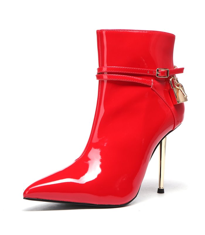 Giaro Ankle Boots LOLA RED SHINY