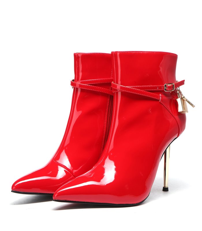 Giaro Ankle Boots LOLA RED SHINY