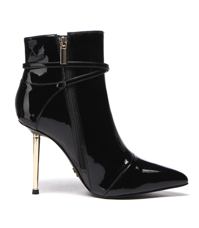 Giaro Ankle Boots LOLA BLACK SHINY