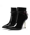 Giaro Ankle Boots LOLA BLACK SHINY