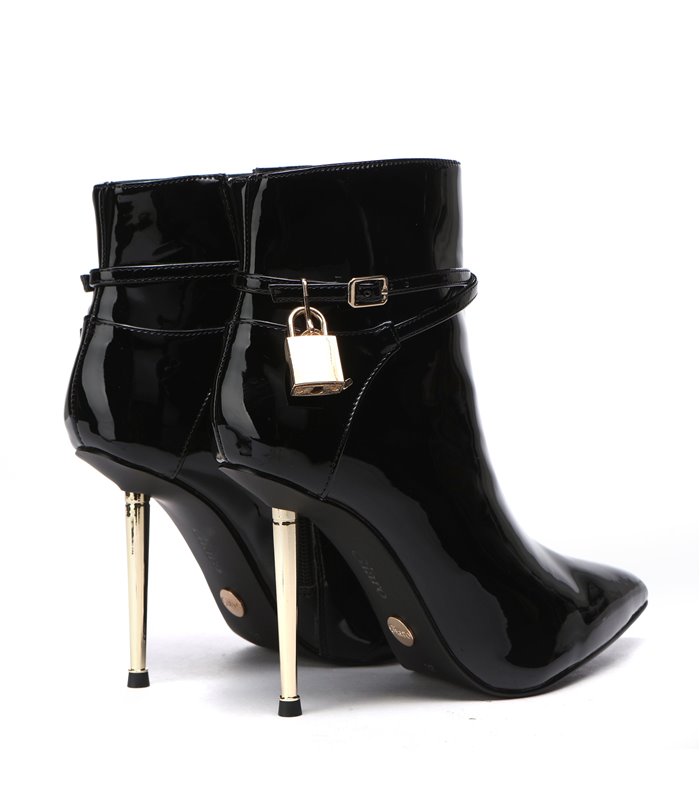 Giaro Ankle Boots LOLA BLACK SHINY