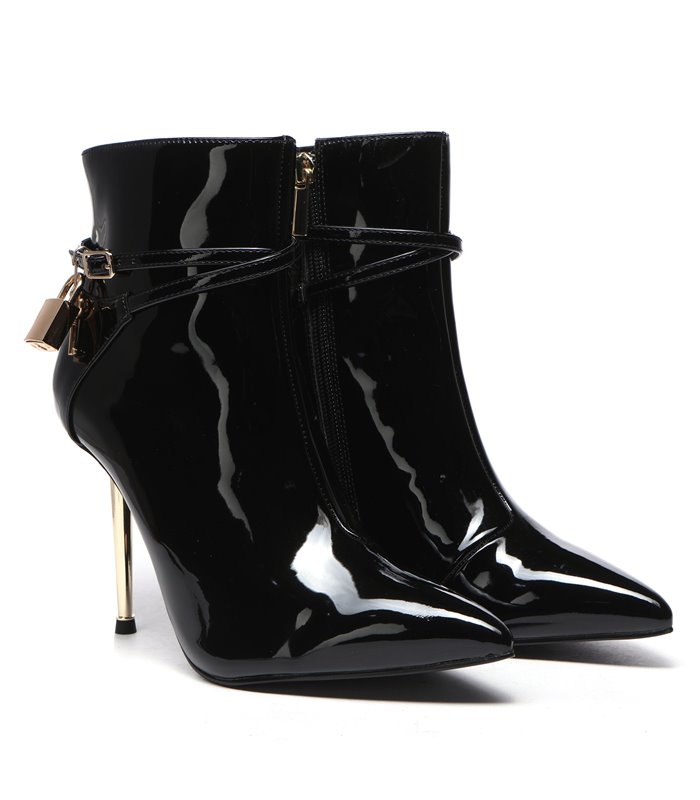 Giaro Ankle Boots LOLA BLACK SHINY