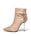 Giaro Ankle Boots LOLA Beige Velour