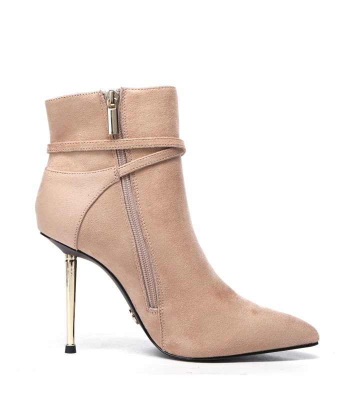 Giaro Ankle Boots LOLA BEIGE VELOUR