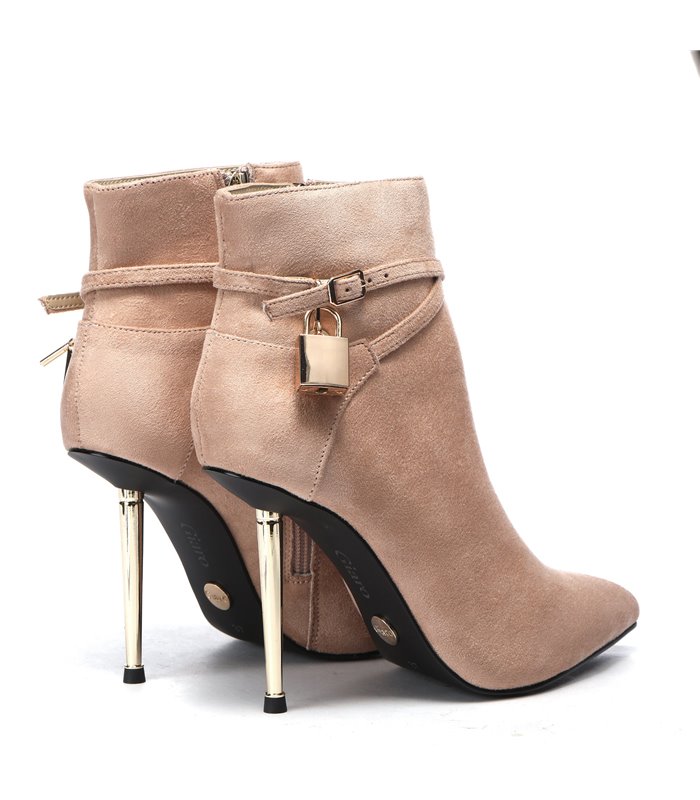 Giaro Ankle Boots LOLA BEIGE VELOUR