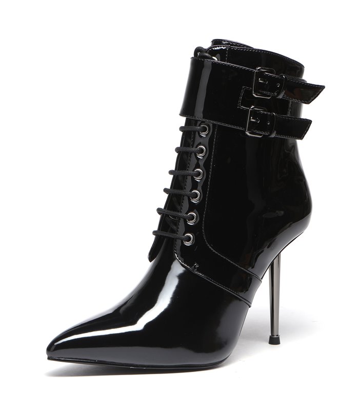 Giaro Ankle Boots LESSORA BLACK SHINY