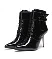 Giaro Ankle Boots LESSORA BLACK SHINY