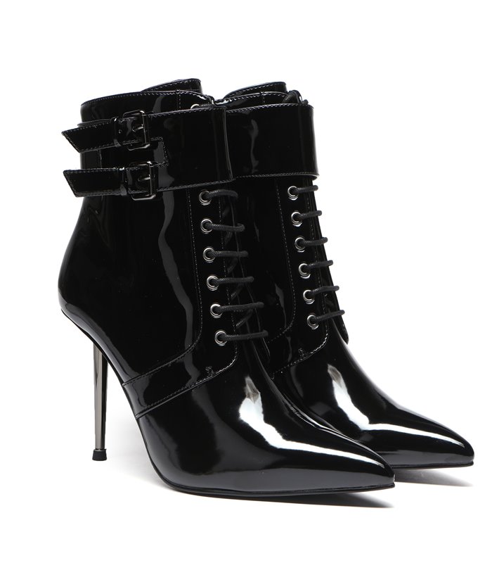 Giaro Ankle Boots LESSORA BLACK SHINY