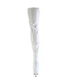 FLAMINGO-3000 - Overknee Boots - White Shiny | Pleaser