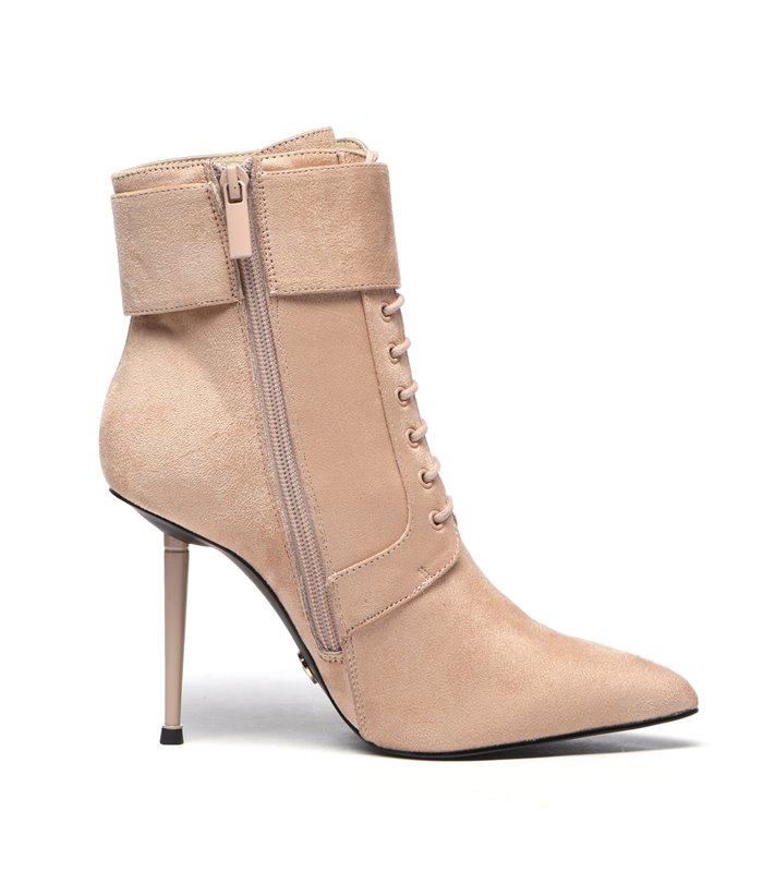 Giaro Ankle Boots LESSORA BEIGE VELOUR