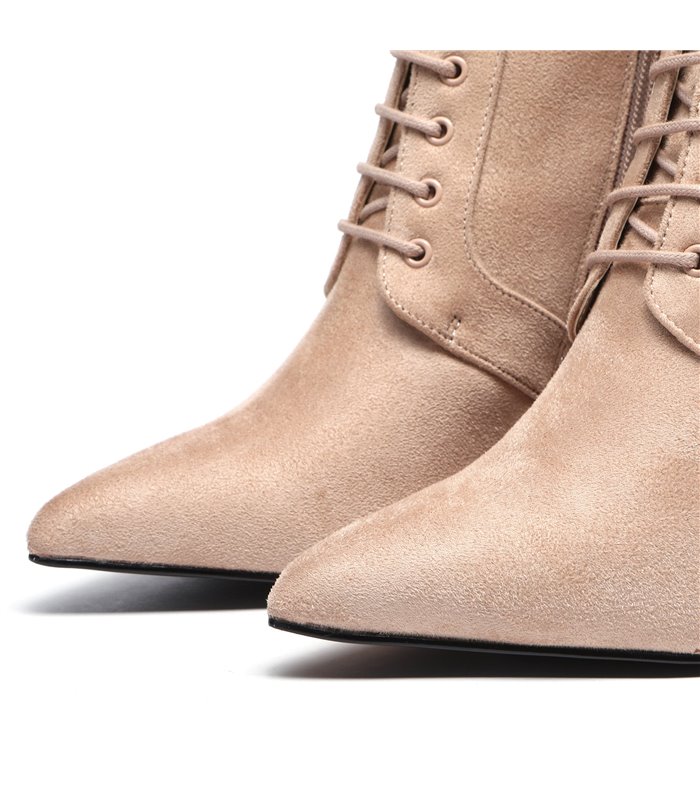 Giaro Ankle Boots LESSORA BEIGE VELOUR