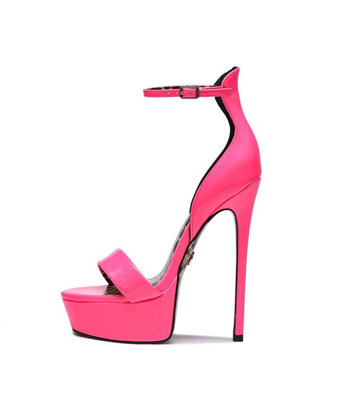 Giaro Plateau Pumps KIMMIE NEON FUCHSIA