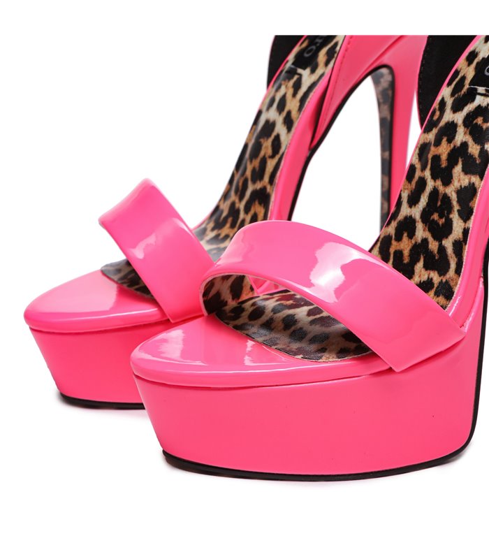 Giaro Plateau Pumps KIMMIE NEON FUCHSIA