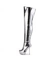 Giaro Overknee Plateau Boot BRISA Liquid Silver