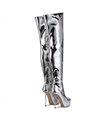 Giaro Overknee Plateau Boot BRISA LIQUID SILVER