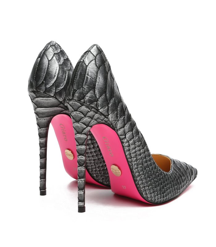 Giaro Pumps TAYA Silver Snake