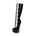 Giaro Boots Fascinate Black White Shiny