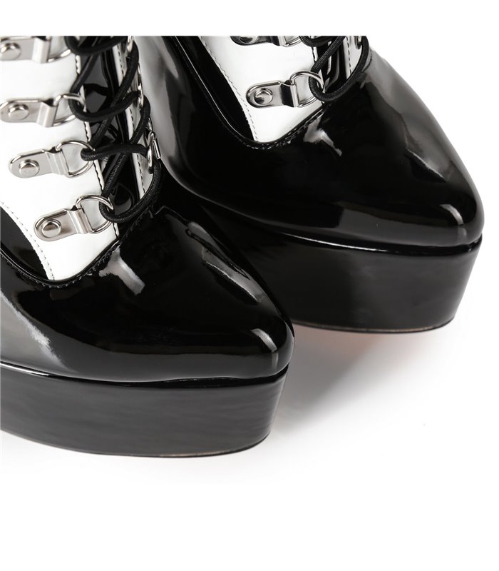Giaro Boots Fascinate Zwart Wit Lakleer