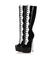 Giaro Boots Fascinate Black White Shiny