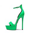 Giaro Plateau High Heel Kimmie Neon Grün