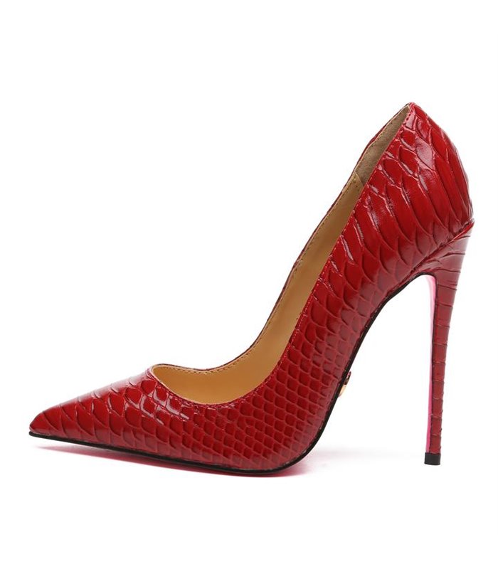 Giaro Pumps Taya Rotes Schlangenmuster