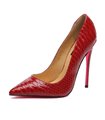 Giaro Pumps Taya Rotes Schlangenmuster