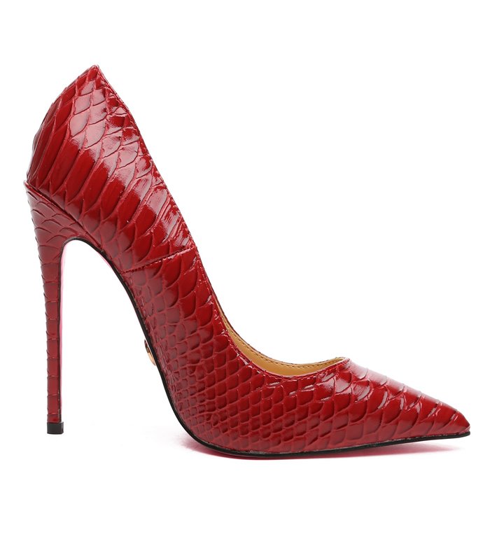 Giaro Pumps Taya Rotes Schlangenmuster