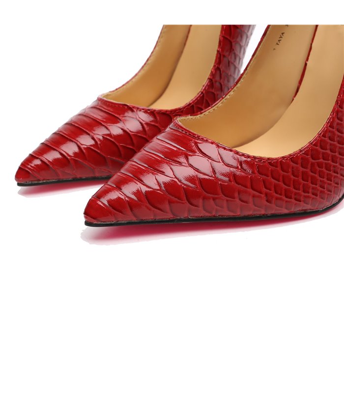 Giaro Pumps Taya Rotes Schlangenmuster