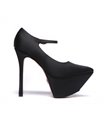 Giaro Plateau Pumps DEVOTION Schwarz Satin