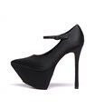 Giaro plateau pumps DEVOTION zwart satijn