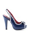 Peeptoe Slingpumps BETTIE-05 - Blau