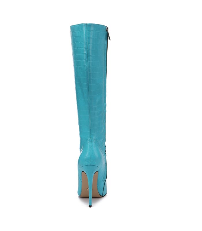 Giaro Boots Mila Blue Crocodile Pattern