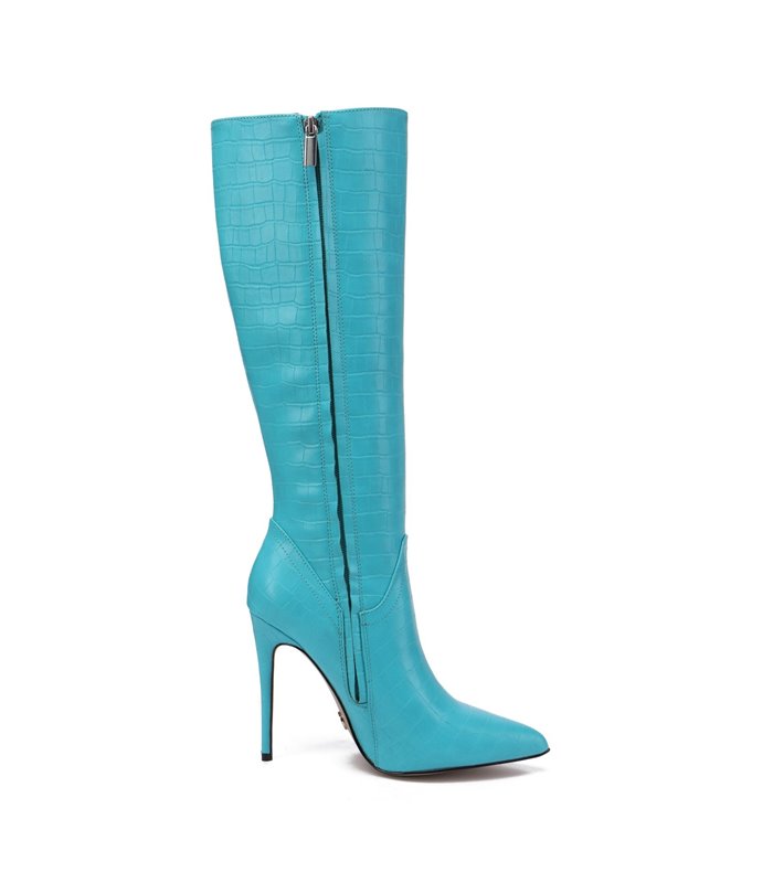 Giaro Boots Mila Blauw krokodillenpatroon