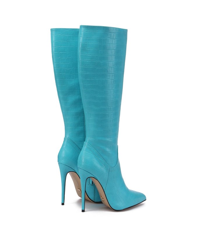 Giaro Boots Mila Blauw krokodillenpatroon