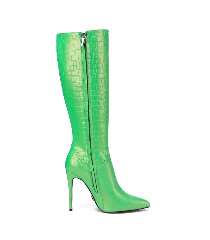 Giaro Boots Mila Green Crocodile Pattern