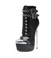 Giaro Evil Plateau Boots Black Shiny