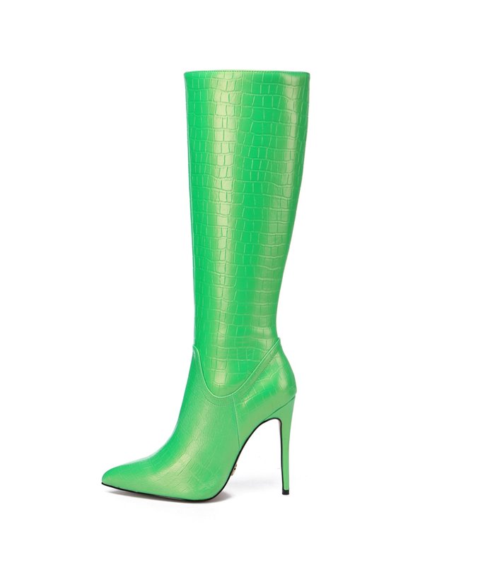 Giaro Boots Mila Green Crocodile Pattern