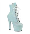 ADORE-1020SDG - platform ankle boots - baby blue with shimmer | Pleaser