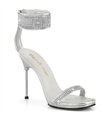 CHIC-40 - sandalen - zilver/strass | Fabulicious