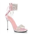 CHIC-47 - sandal - pink with rhinestones | Fabulicious