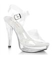 COCKTAIL-507 - Platform Sandals - Clear | Fabulicios