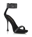 CUPID-440 - sandal - black with rhinestones | Fabulicious