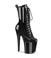 FLAMINGO-1040GP - platform ankle boot - black shiny | Pleaser